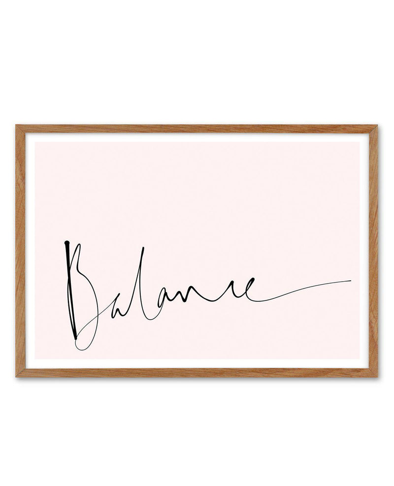 Balance | Hand scripted Art Print-PRINT-Olive et Oriel-Olive et Oriel-50x70 cm | 19.6" x 27.5"-Walnut-With White Border-Buy-Australian-Art-Prints-Online-with-Olive-et-Oriel-Your-Artwork-Specialists-Austrailia-Decorate-With-Coastal-Photo-Wall-Art-Prints-From-Our-Beach-House-Artwork-Collection-Fine-Poster-and-Framed-Artwork