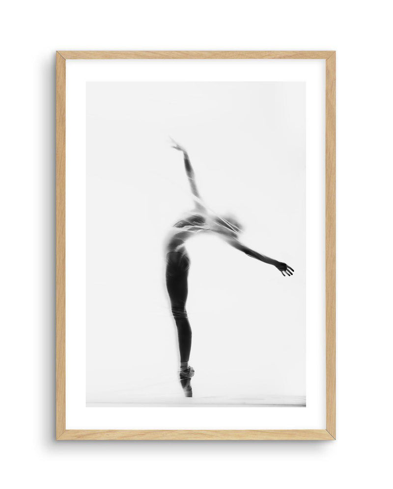 Ballerina Silhouette I Art Print-PRINT-Olive et Oriel-Olive et Oriel-A5 | 5.8" x 8.3" | 14.8 x 21cm-Oak-With White Border-Buy-Australian-Art-Prints-Online-with-Olive-et-Oriel-Your-Artwork-Specialists-Austrailia-Decorate-With-Coastal-Photo-Wall-Art-Prints-From-Our-Beach-House-Artwork-Collection-Fine-Poster-and-Framed-Artwork