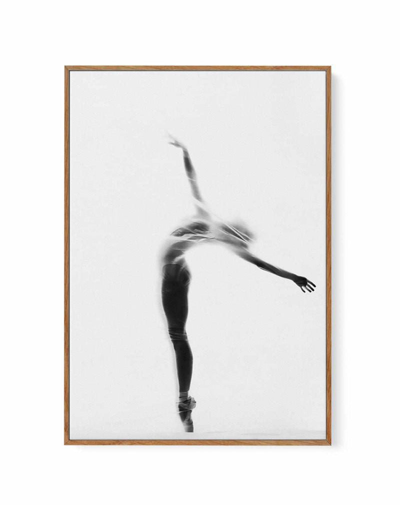Ballerina Silhouette I | Framed Canvas Art Print