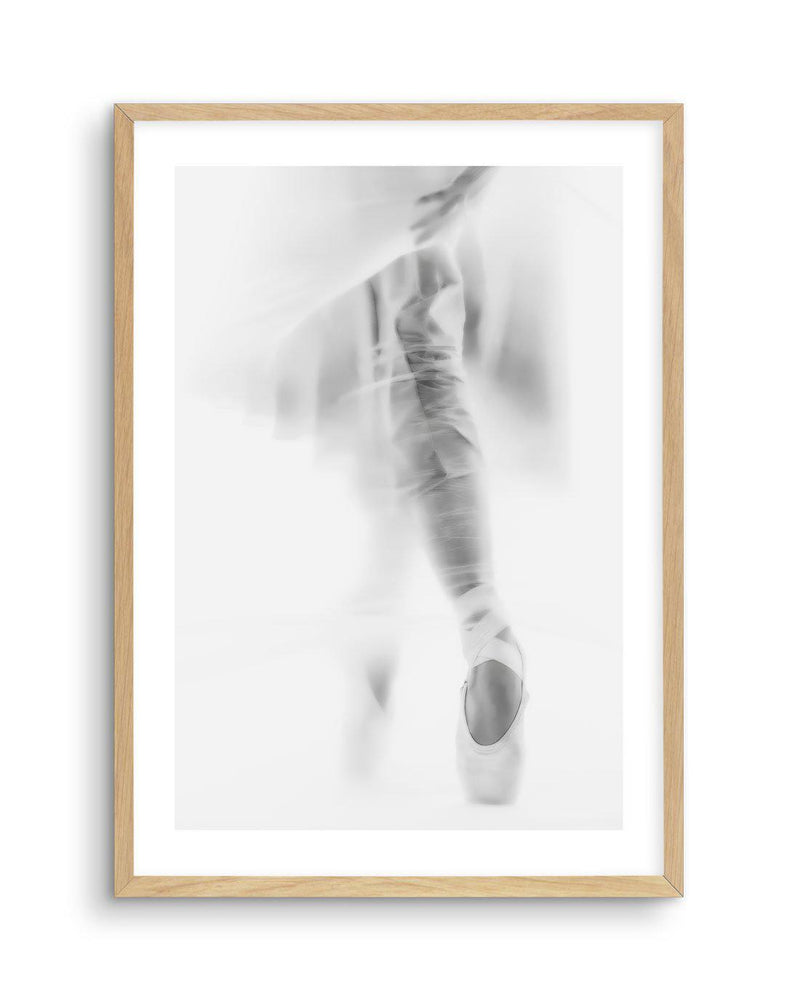 Ballerina Silhouette II Art Print-PRINT-Olive et Oriel-Olive et Oriel-A5 | 5.8" x 8.3" | 14.8 x 21cm-Oak-With White Border-Buy-Australian-Art-Prints-Online-with-Olive-et-Oriel-Your-Artwork-Specialists-Austrailia-Decorate-With-Coastal-Photo-Wall-Art-Prints-From-Our-Beach-House-Artwork-Collection-Fine-Poster-and-Framed-Artwork