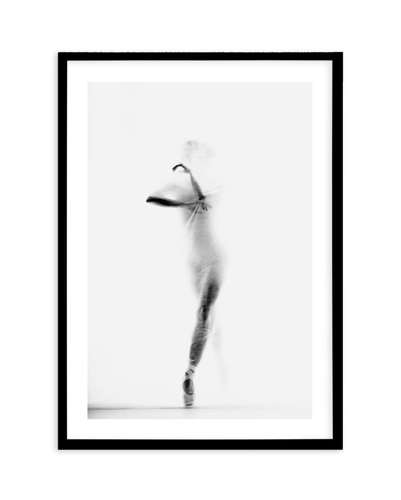 Ballerina Silhouette III Art Print-PRINT-Olive et Oriel-Olive et Oriel-A5 | 5.8" x 8.3" | 14.8 x 21cm-Black-With White Border-Buy-Australian-Art-Prints-Online-with-Olive-et-Oriel-Your-Artwork-Specialists-Austrailia-Decorate-With-Coastal-Photo-Wall-Art-Prints-From-Our-Beach-House-Artwork-Collection-Fine-Poster-and-Framed-Artwork