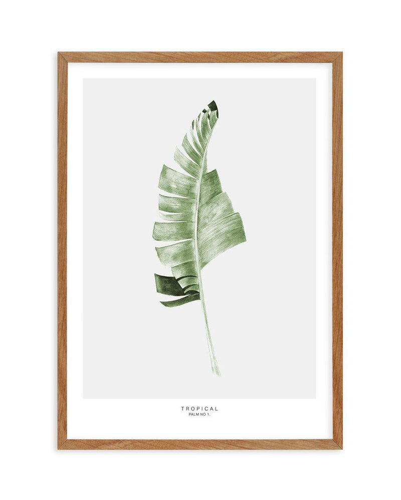 Banana Leaf I Art Print-PRINT-Olive et Oriel-Olive et Oriel-50x70 cm | 19.6" x 27.5"-Walnut-With White Border-Buy-Australian-Art-Prints-Online-with-Olive-et-Oriel-Your-Artwork-Specialists-Austrailia-Decorate-With-Coastal-Photo-Wall-Art-Prints-From-Our-Beach-House-Artwork-Collection-Fine-Poster-and-Framed-Artwork