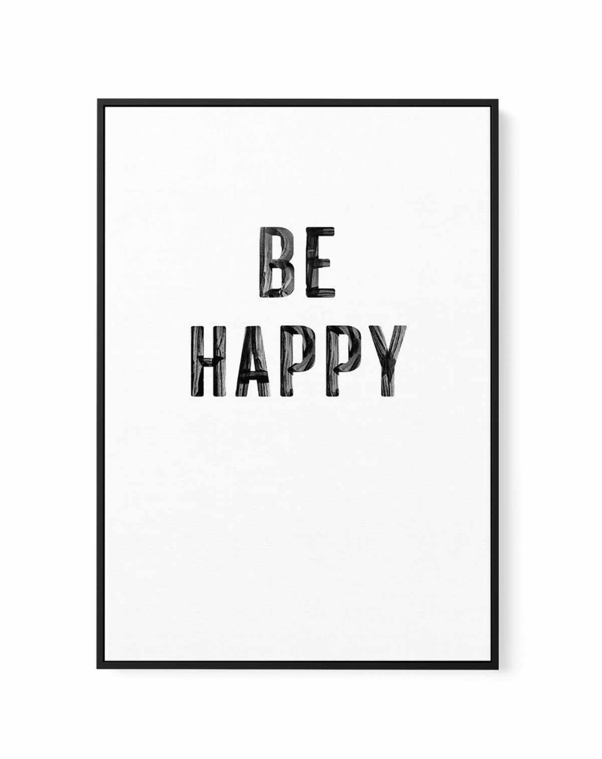 Be Happy | 2 Colour Options | Framed Canvas-CANVAS-You can shop wall art online with Olive et Oriel for everything from abstract art to fun kids wall art. Our beautiful modern art prints and canvas art are available from large canvas prints to wall art paintings and our proudly Australian artwork collection offers only the highest quality framed large wall art and canvas art Australia - You can buy fashion photography prints or Hampton print posters and paintings on canvas from Olive et Oriel an