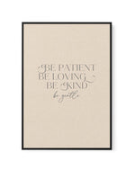 Be Patient | Framed Canvas-CANVAS-You can shop wall art online with Olive et Oriel for everything from abstract art to fun kids wall art. Our beautiful modern art prints and canvas art are available from large canvas prints to wall art paintings and our proudly Australian artwork collection offers only the highest quality framed large wall art and canvas art Australia - You can buy fashion photography prints or Hampton print posters and paintings on canvas from Olive et Oriel and have them deliv