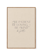 Be Patient | Framed Canvas-CANVAS-You can shop wall art online with Olive et Oriel for everything from abstract art to fun kids wall art. Our beautiful modern art prints and canvas art are available from large canvas prints to wall art paintings and our proudly Australian artwork collection offers only the highest quality framed large wall art and canvas art Australia - You can buy fashion photography prints or Hampton print posters and paintings on canvas from Olive et Oriel and have them deliv