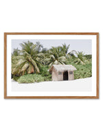 Beach Hut Art Print-PRINT-Olive et Oriel-Olive et Oriel-50x70 cm | 19.6" x 27.5"-Walnut-With White Border-Buy-Australian-Art-Prints-Online-with-Olive-et-Oriel-Your-Artwork-Specialists-Austrailia-Decorate-With-Coastal-Photo-Wall-Art-Prints-From-Our-Beach-House-Artwork-Collection-Fine-Poster-and-Framed-Artwork