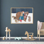 Bear Friends Art Print-PRINT-Olive et Oriel-Olive et Oriel-Buy-Australian-Art-Prints-Online-with-Olive-et-Oriel-Your-Artwork-Specialists-Austrailia-Decorate-With-Coastal-Photo-Wall-Art-Prints-From-Our-Beach-House-Artwork-Collection-Fine-Poster-and-Framed-Artwork