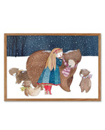 Bear Friends Art Print-PRINT-Olive et Oriel-Olive et Oriel-Buy-Australian-Art-Prints-Online-with-Olive-et-Oriel-Your-Artwork-Specialists-Austrailia-Decorate-With-Coastal-Photo-Wall-Art-Prints-From-Our-Beach-House-Artwork-Collection-Fine-Poster-and-Framed-Artwork