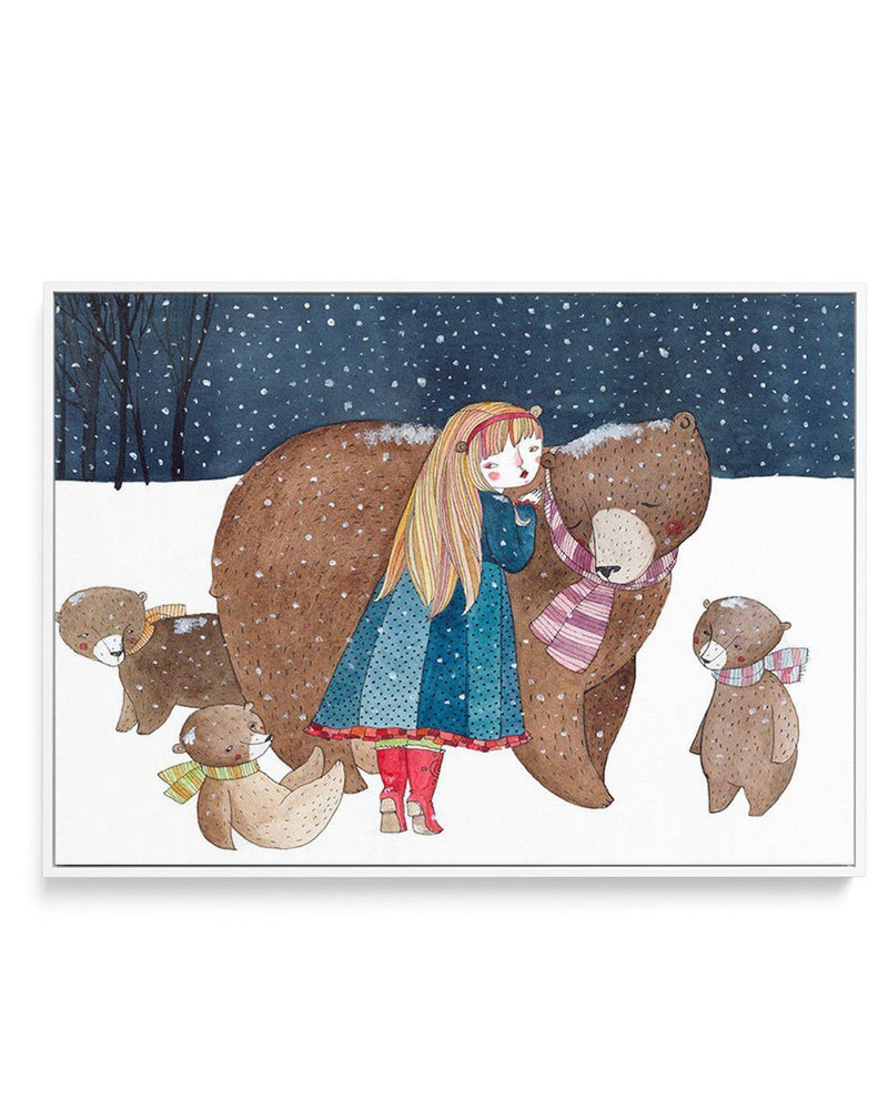 Bear Friends | Framed Canvas-CANVAS-You can shop wall art online with Olive et Oriel for everything from abstract art to fun kids wall art. Our beautiful modern art prints and canvas art are available from large canvas prints to wall art paintings and our proudly Australian artwork collection offers only the highest quality framed large wall art and canvas art Australia - You can buy fashion photography prints or Hampton print posters and paintings on canvas from Olive et Oriel and have them del