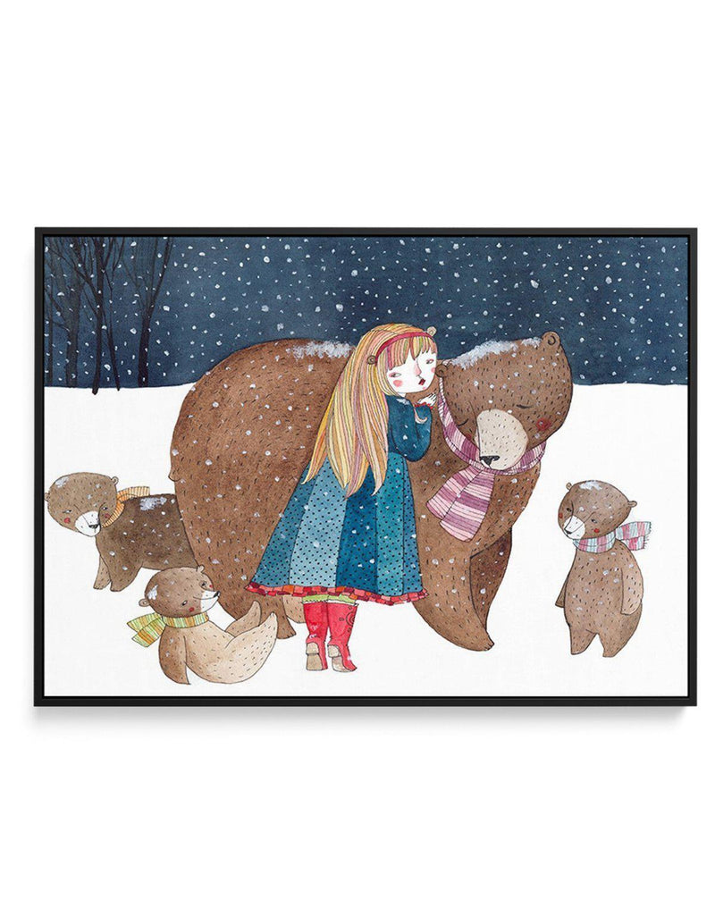 Bear Friends | Framed Canvas-CANVAS-You can shop wall art online with Olive et Oriel for everything from abstract art to fun kids wall art. Our beautiful modern art prints and canvas art are available from large canvas prints to wall art paintings and our proudly Australian artwork collection offers only the highest quality framed large wall art and canvas art Australia - You can buy fashion photography prints or Hampton print posters and paintings on canvas from Olive et Oriel and have them del