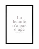 Beauty Has No Age Art Print-PRINT-Olive et Oriel-Olive et Oriel-A4 | 8.3" x 11.7" | 21 x 29.7cm-Black-With White Border-Buy-Australian-Art-Prints-Online-with-Olive-et-Oriel-Your-Artwork-Specialists-Austrailia-Decorate-With-Coastal-Photo-Wall-Art-Prints-From-Our-Beach-House-Artwork-Collection-Fine-Poster-and-Framed-Artwork