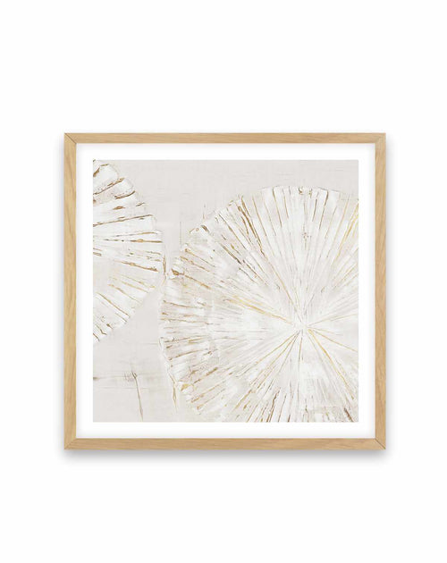 Beige Abstract I Square Art Print
