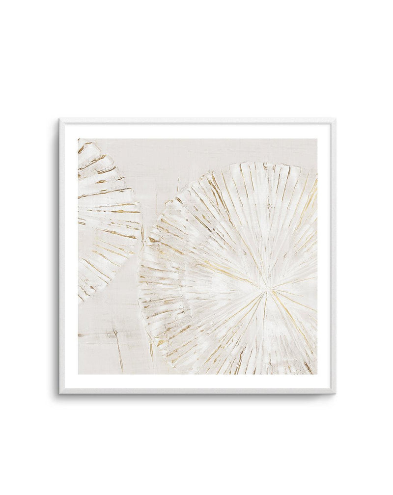Beige Abstract I Square Art Print