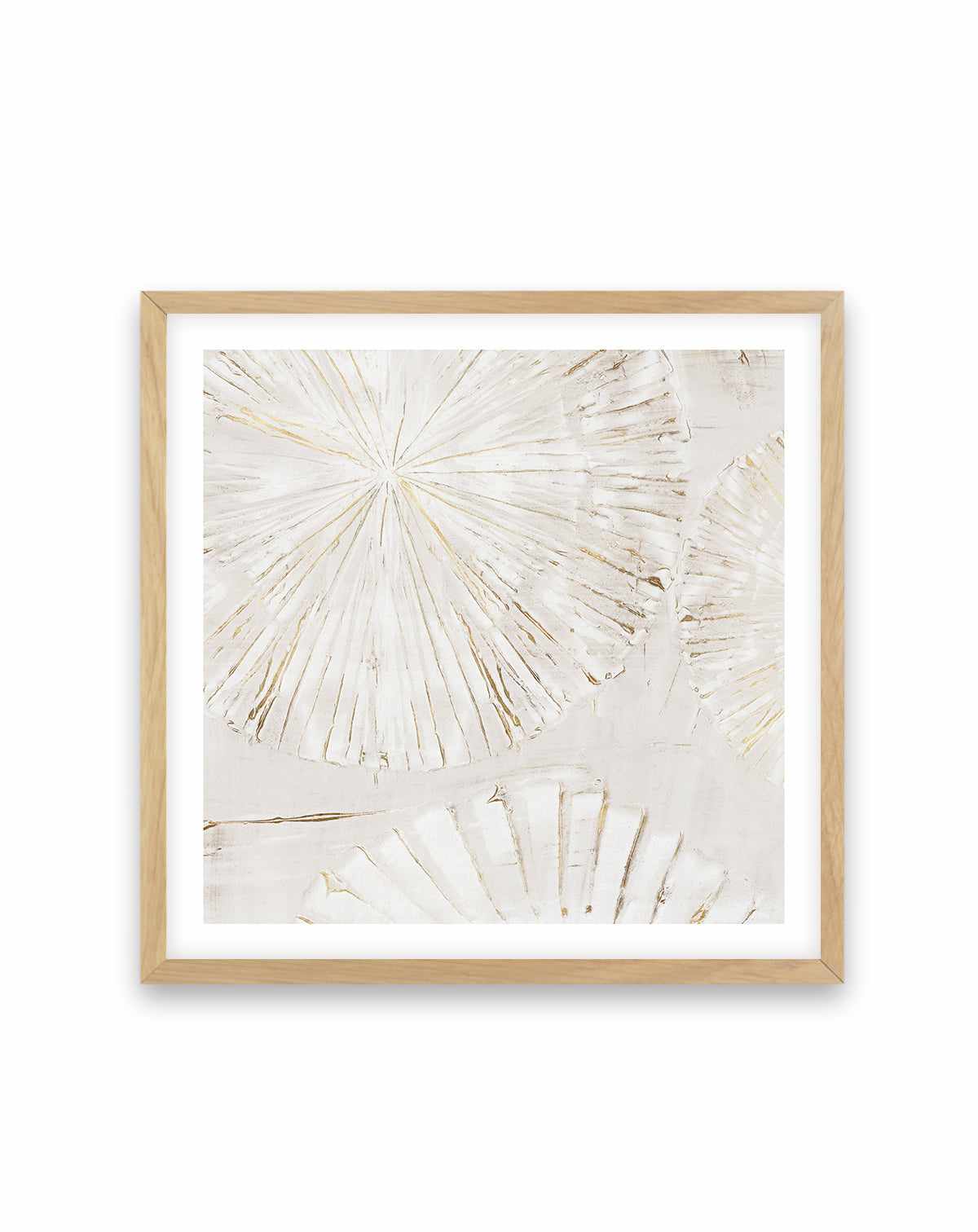 Beige Abstract II Square Art Print