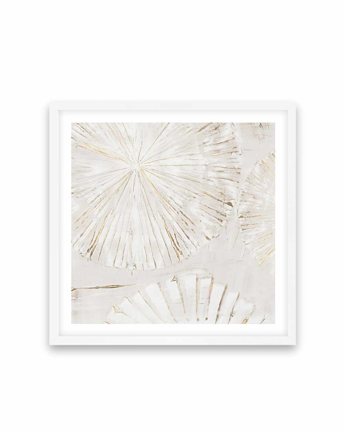 Beige Abstract II Square Art Print