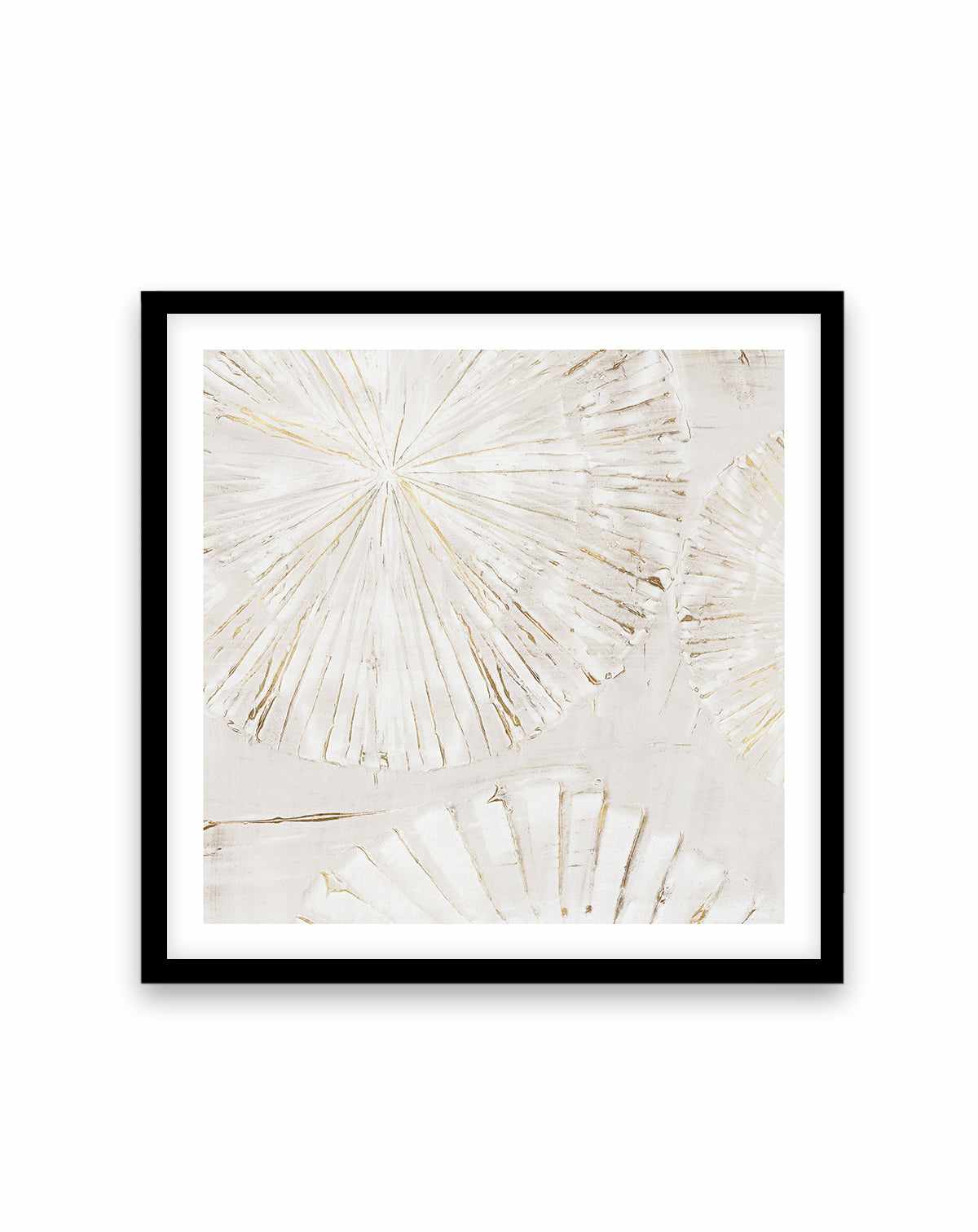 Beige Abstract II Square Art Print