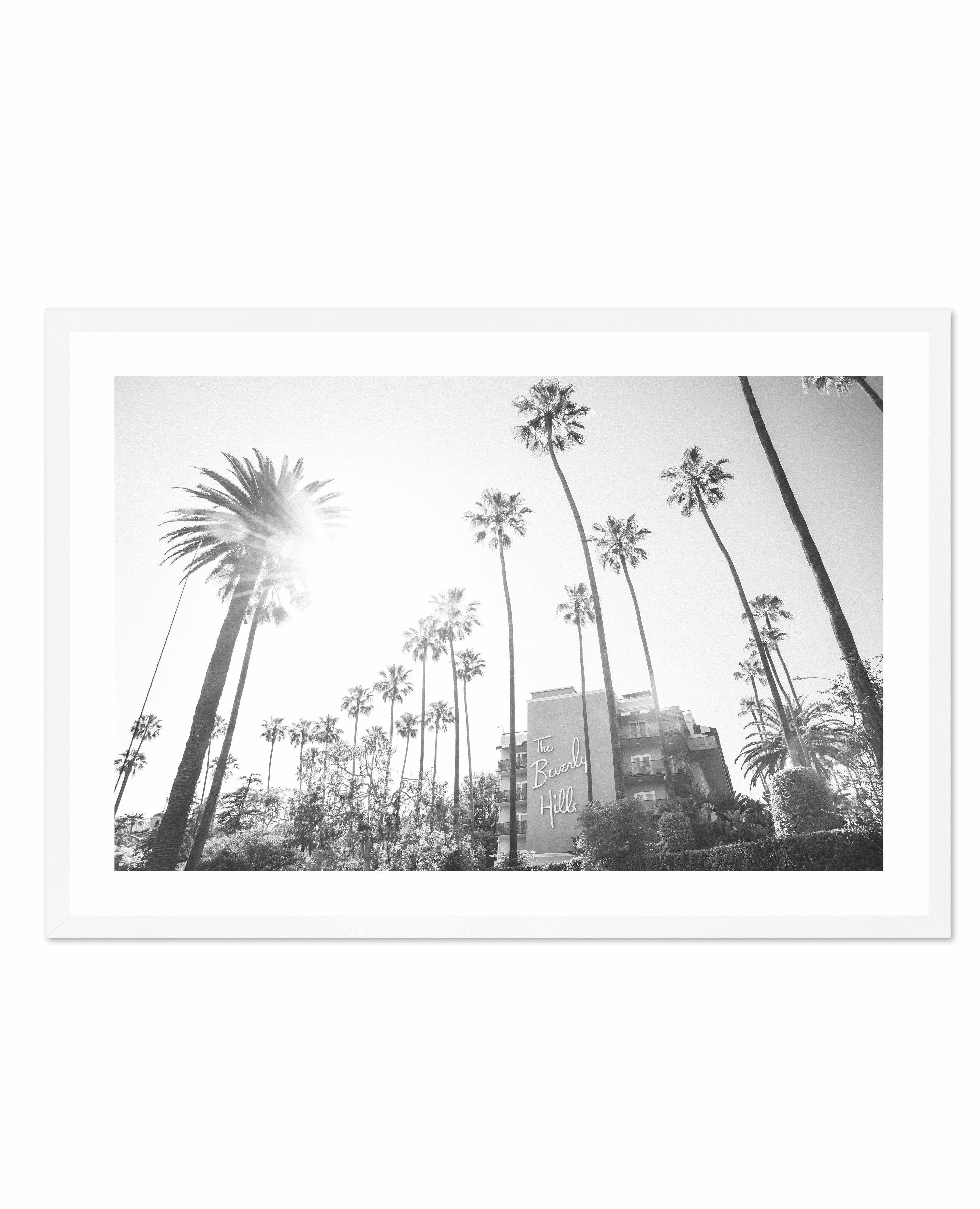 Beverly Hills Hotel I B&W | LS Art Print-PRINT-Olive et Oriel-Olive et Oriel-A5 | 5.8" x 8.3" | 14.8 x 21cm-White-With White Border-Buy-Australian-Art-Prints-Online-with-Olive-et-Oriel-Your-Artwork-Specialists-Austrailia-Decorate-With-Coastal-Photo-Wall-Art-Prints-From-Our-Beach-House-Artwork-Collection-Fine-Poster-and-Framed-Artwork