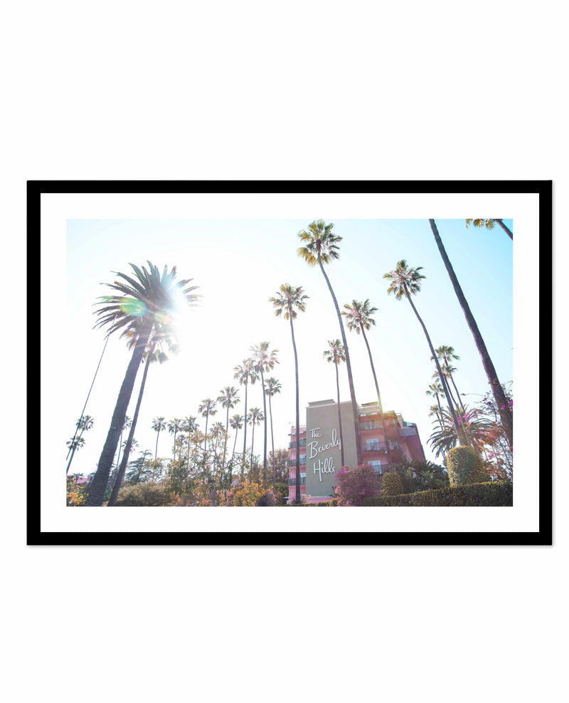 Beverly Hills Hotel I Colour | LS Art Print-PRINT-Olive et Oriel-Olive et Oriel-A5 | 5.8" x 8.3" | 14.8 x 21cm-Black-With White Border-Buy-Australian-Art-Prints-Online-with-Olive-et-Oriel-Your-Artwork-Specialists-Austrailia-Decorate-With-Coastal-Photo-Wall-Art-Prints-From-Our-Beach-House-Artwork-Collection-Fine-Poster-and-Framed-Artwork