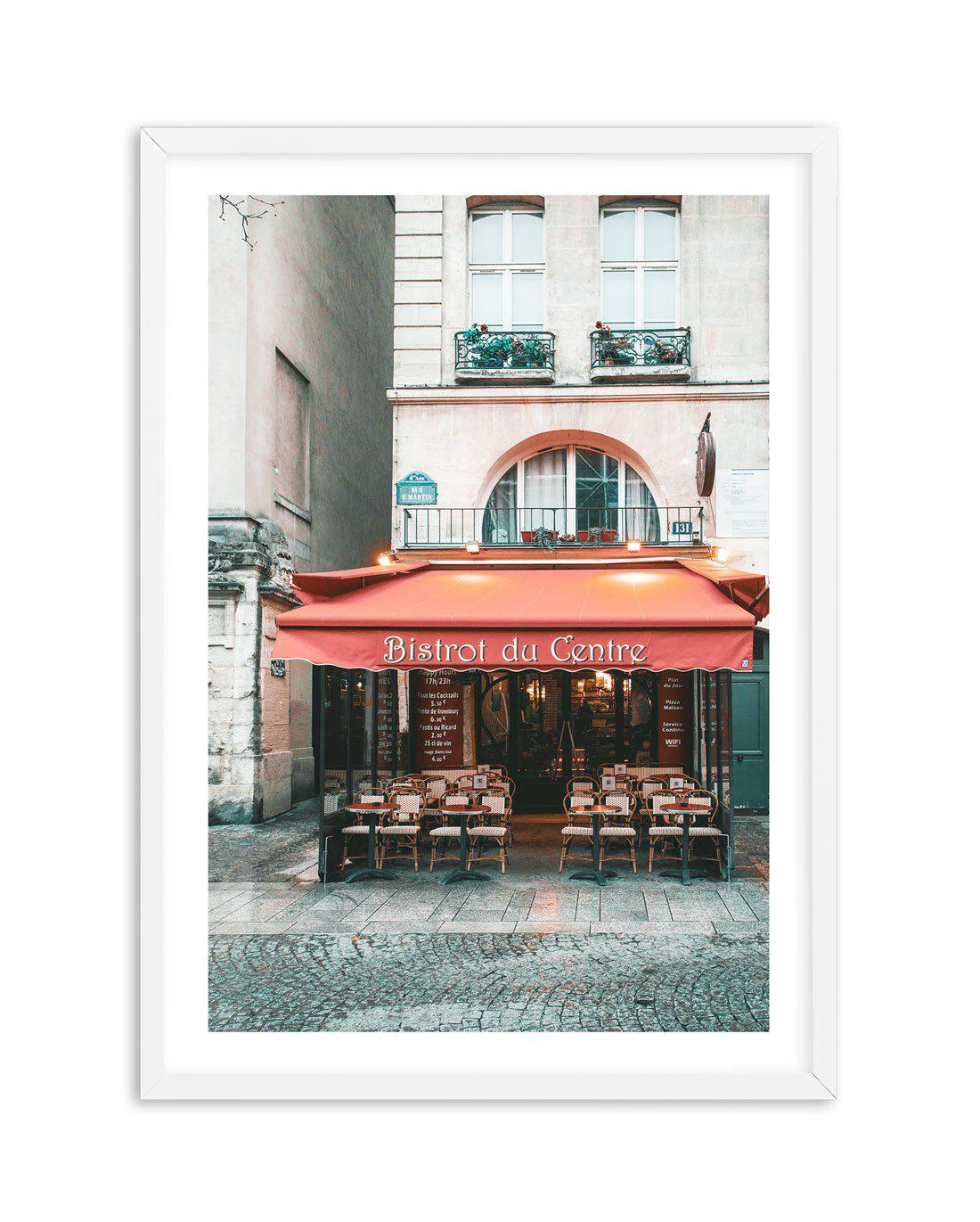 Bistrot Du Centre | Paris Art Print-PRINT-Olive et Oriel-Olive et Oriel-A5 | 5.8" x 8.3" | 14.8 x 21cm-White-With White Border-Buy-Australian-Art-Prints-Online-with-Olive-et-Oriel-Your-Artwork-Specialists-Austrailia-Decorate-With-Coastal-Photo-Wall-Art-Prints-From-Our-Beach-House-Artwork-Collection-Fine-Poster-and-Framed-Artwork