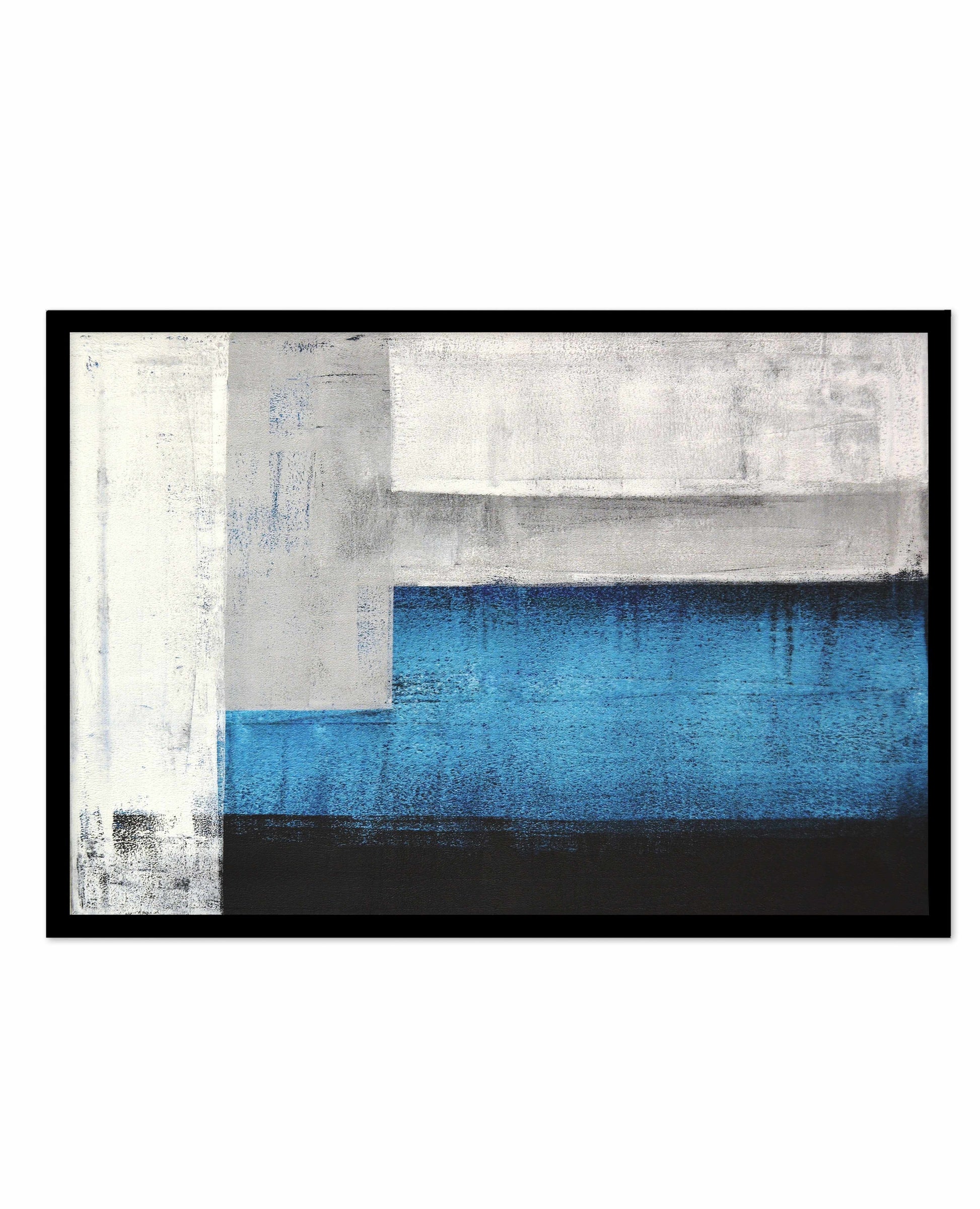 Black & Blue Art Print-PRINT-Olive et Oriel-Olive et Oriel-A5 | 5.8" x 8.3" | 14.8 x 21cm-Black-With White Border-Buy-Australian-Art-Prints-Online-with-Olive-et-Oriel-Your-Artwork-Specialists-Austrailia-Decorate-With-Coastal-Photo-Wall-Art-Prints-From-Our-Beach-House-Artwork-Collection-Fine-Poster-and-Framed-Artwork