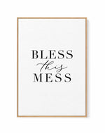 Bless This Mess | Framed Canvas Art Print