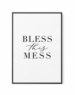 Bless This Mess | Framed Canvas-CANVAS-You can shop wall art online with Olive et Oriel for everything from abstract art to fun kids wall art. Our beautiful modern art prints and canvas art are available from large canvas prints to wall art paintings and our proudly Australian artwork collection offers only the highest quality framed large wall art and canvas art Australia - You can buy fashion photography prints or Hampton print posters and paintings on canvas from Olive et Oriel and have them 