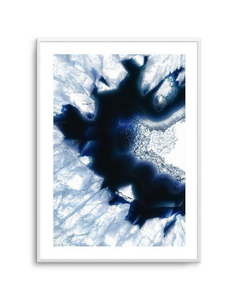 Blue Agate I Art Print-PRINT-Olive et Oriel-Olive et Oriel-A5 | 5.8" x 8.3" | 14.8 x 21cm-Unframed Art Print-With White Border-Buy-Australian-Art-Prints-Online-with-Olive-et-Oriel-Your-Artwork-Specialists-Austrailia-Decorate-With-Coastal-Photo-Wall-Art-Prints-From-Our-Beach-House-Artwork-Collection-Fine-Poster-and-Framed-Artwork