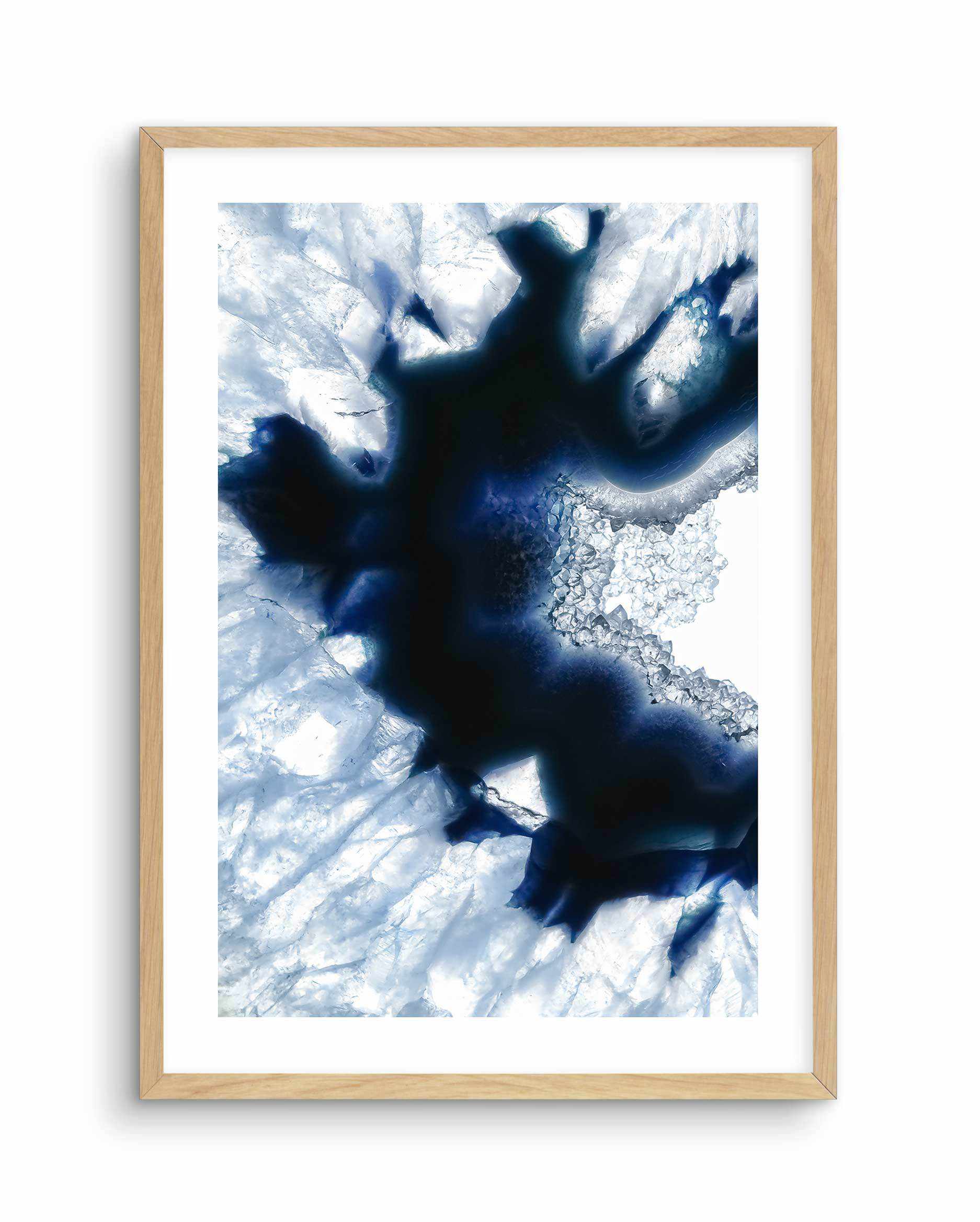 Blue Agate I Art Print-PRINT-Olive et Oriel-Olive et Oriel-A5 | 5.8" x 8.3" | 14.8 x 21cm-Oak-With White Border-Buy-Australian-Art-Prints-Online-with-Olive-et-Oriel-Your-Artwork-Specialists-Austrailia-Decorate-With-Coastal-Photo-Wall-Art-Prints-From-Our-Beach-House-Artwork-Collection-Fine-Poster-and-Framed-Artwork