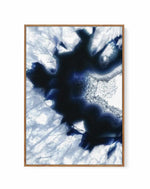 Blue Agate I | Framed Canvas Art Print