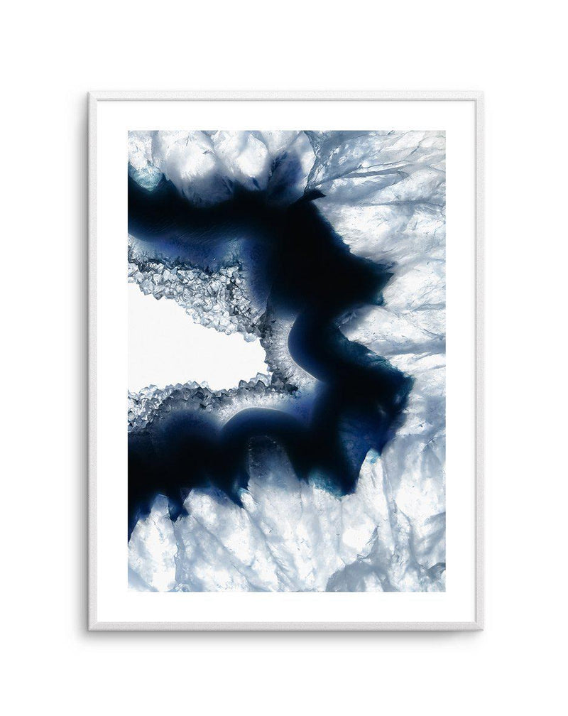 Blue Agate II Art Print-PRINT-Olive et Oriel-Olive et Oriel-A5 | 5.8" x 8.3" | 14.8 x 21cm-Unframed Art Print-With White Border-Buy-Australian-Art-Prints-Online-with-Olive-et-Oriel-Your-Artwork-Specialists-Austrailia-Decorate-With-Coastal-Photo-Wall-Art-Prints-From-Our-Beach-House-Artwork-Collection-Fine-Poster-and-Framed-Artwork