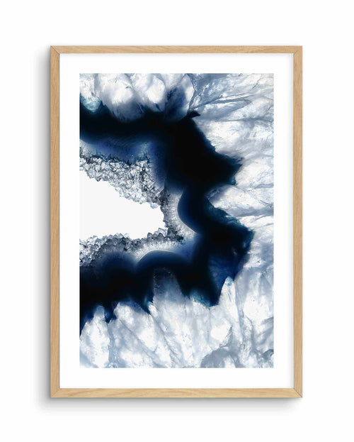 Blue Agate II Art Print-PRINT-Olive et Oriel-Olive et Oriel-A5 | 5.8" x 8.3" | 14.8 x 21cm-Oak-With White Border-Buy-Australian-Art-Prints-Online-with-Olive-et-Oriel-Your-Artwork-Specialists-Austrailia-Decorate-With-Coastal-Photo-Wall-Art-Prints-From-Our-Beach-House-Artwork-Collection-Fine-Poster-and-Framed-Artwork