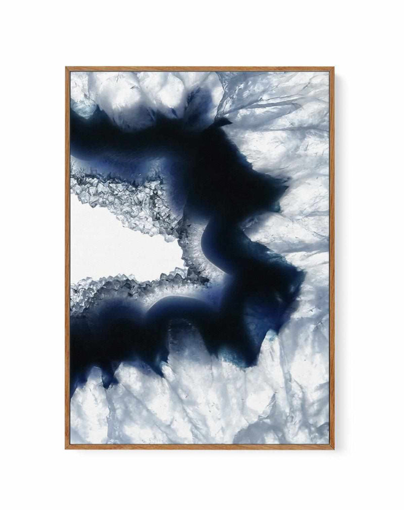 Blue Agate II | Framed Canvas Art Print