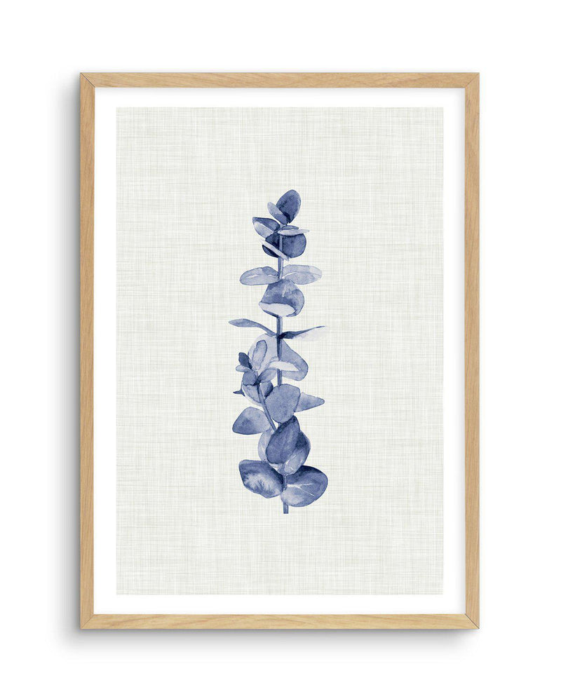 Blue Eucalyptus Art Print-PRINT-Olive et Oriel-Olive et Oriel-A5 | 5.8" x 8.3" | 14.8 x 21cm-Oak-With White Border-Buy-Australian-Art-Prints-Online-with-Olive-et-Oriel-Your-Artwork-Specialists-Austrailia-Decorate-With-Coastal-Photo-Wall-Art-Prints-From-Our-Beach-House-Artwork-Collection-Fine-Poster-and-Framed-Artwork