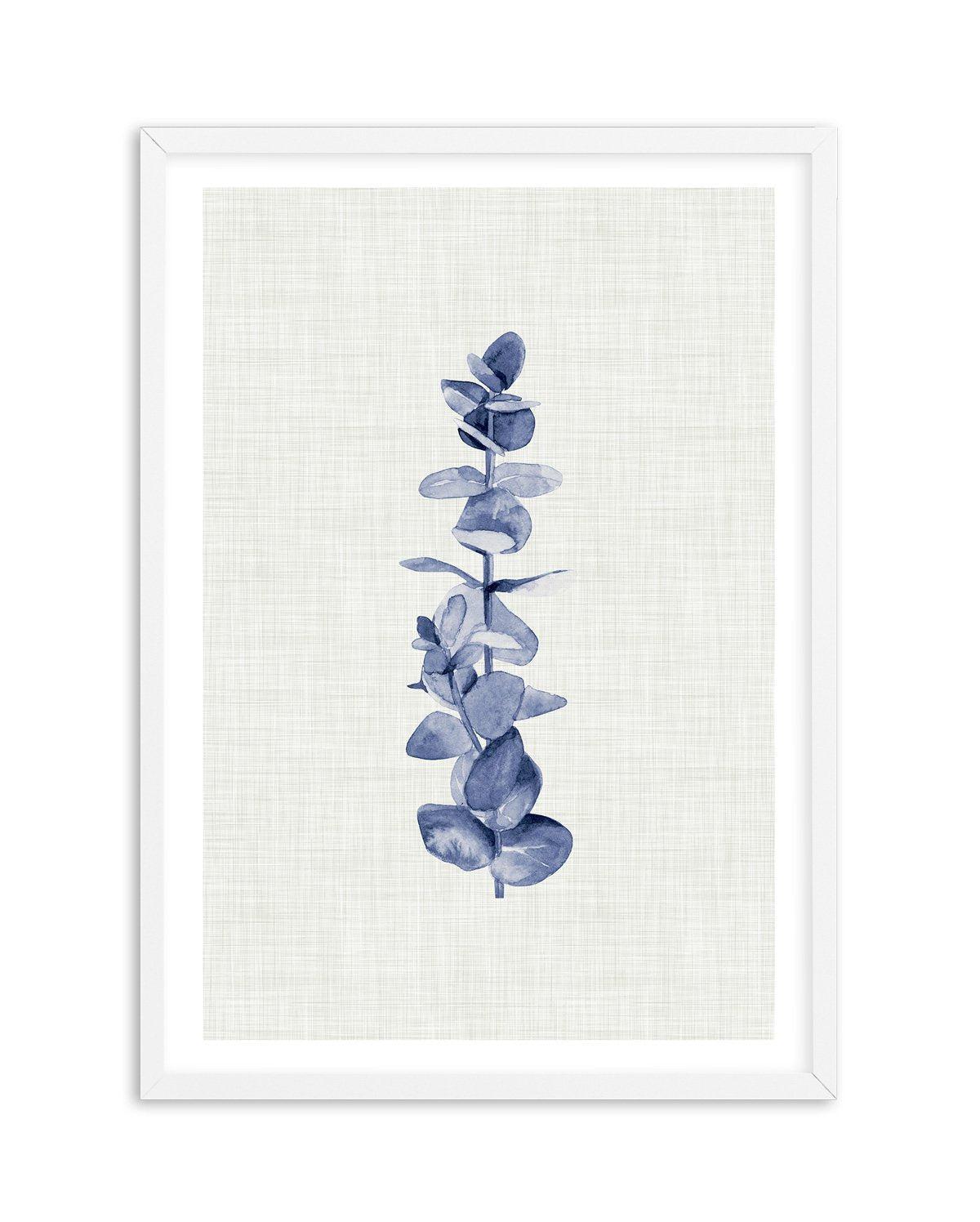 Blue Eucalyptus Art Print-PRINT-Olive et Oriel-Olive et Oriel-A5 | 5.8" x 8.3" | 14.8 x 21cm-White-With White Border-Buy-Australian-Art-Prints-Online-with-Olive-et-Oriel-Your-Artwork-Specialists-Austrailia-Decorate-With-Coastal-Photo-Wall-Art-Prints-From-Our-Beach-House-Artwork-Collection-Fine-Poster-and-Framed-Artwork