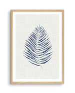 Blue Fern I Art Print-PRINT-Olive et Oriel-Olive et Oriel-A5 | 5.8" x 8.3" | 14.8 x 21cm-Oak-With White Border-Buy-Australian-Art-Prints-Online-with-Olive-et-Oriel-Your-Artwork-Specialists-Austrailia-Decorate-With-Coastal-Photo-Wall-Art-Prints-From-Our-Beach-House-Artwork-Collection-Fine-Poster-and-Framed-Artwork