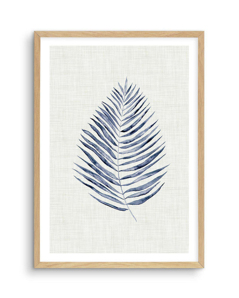 Blue Fern I Art Print-PRINT-Olive et Oriel-Olive et Oriel-A5 | 5.8" x 8.3" | 14.8 x 21cm-Oak-With White Border-Buy-Australian-Art-Prints-Online-with-Olive-et-Oriel-Your-Artwork-Specialists-Austrailia-Decorate-With-Coastal-Photo-Wall-Art-Prints-From-Our-Beach-House-Artwork-Collection-Fine-Poster-and-Framed-Artwork