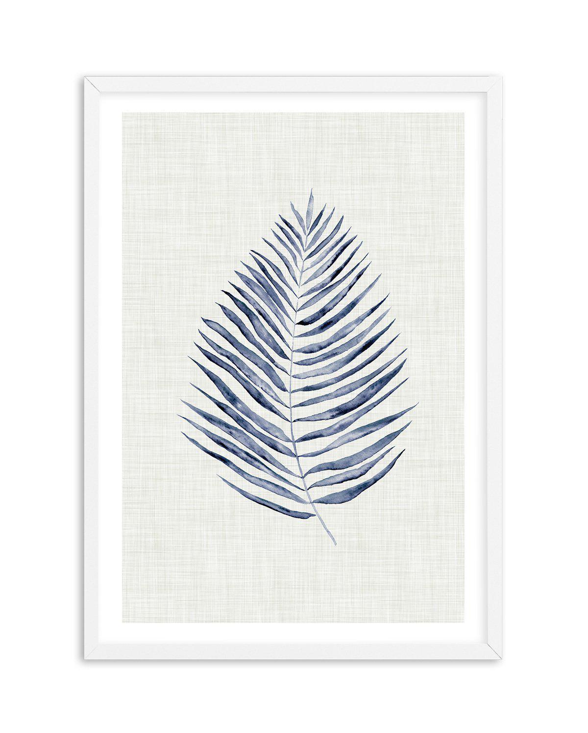 Blue Fern I Art Print-PRINT-Olive et Oriel-Olive et Oriel-A5 | 5.8" x 8.3" | 14.8 x 21cm-White-With White Border-Buy-Australian-Art-Prints-Online-with-Olive-et-Oriel-Your-Artwork-Specialists-Austrailia-Decorate-With-Coastal-Photo-Wall-Art-Prints-From-Our-Beach-House-Artwork-Collection-Fine-Poster-and-Framed-Artwork