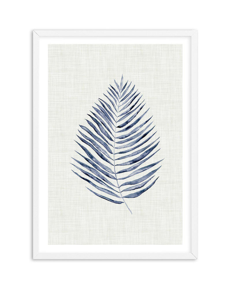 Blue Fern I Art Print-PRINT-Olive et Oriel-Olive et Oriel-A5 | 5.8" x 8.3" | 14.8 x 21cm-White-With White Border-Buy-Australian-Art-Prints-Online-with-Olive-et-Oriel-Your-Artwork-Specialists-Austrailia-Decorate-With-Coastal-Photo-Wall-Art-Prints-From-Our-Beach-House-Artwork-Collection-Fine-Poster-and-Framed-Artwork