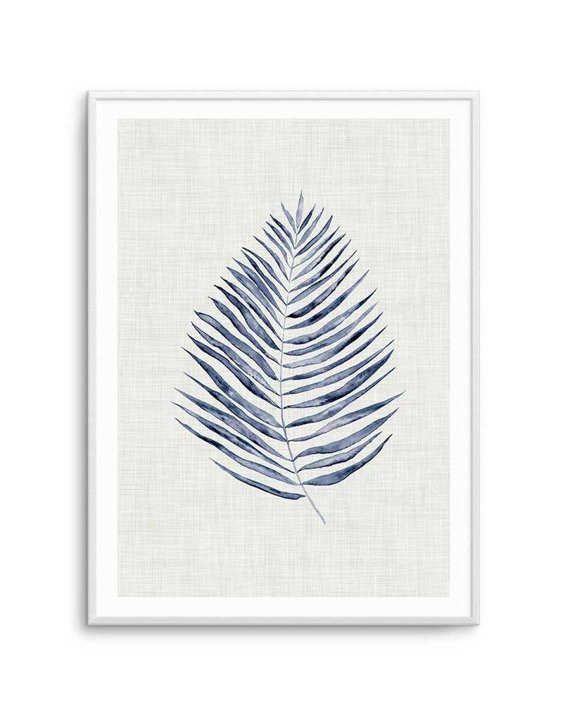 Blue Fern I Art Print-PRINT-Olive et Oriel-Olive et Oriel-A5 | 5.8" x 8.3" | 14.8 x 21cm-Unframed Art Print-With White Border-Buy-Australian-Art-Prints-Online-with-Olive-et-Oriel-Your-Artwork-Specialists-Austrailia-Decorate-With-Coastal-Photo-Wall-Art-Prints-From-Our-Beach-House-Artwork-Collection-Fine-Poster-and-Framed-Artwork