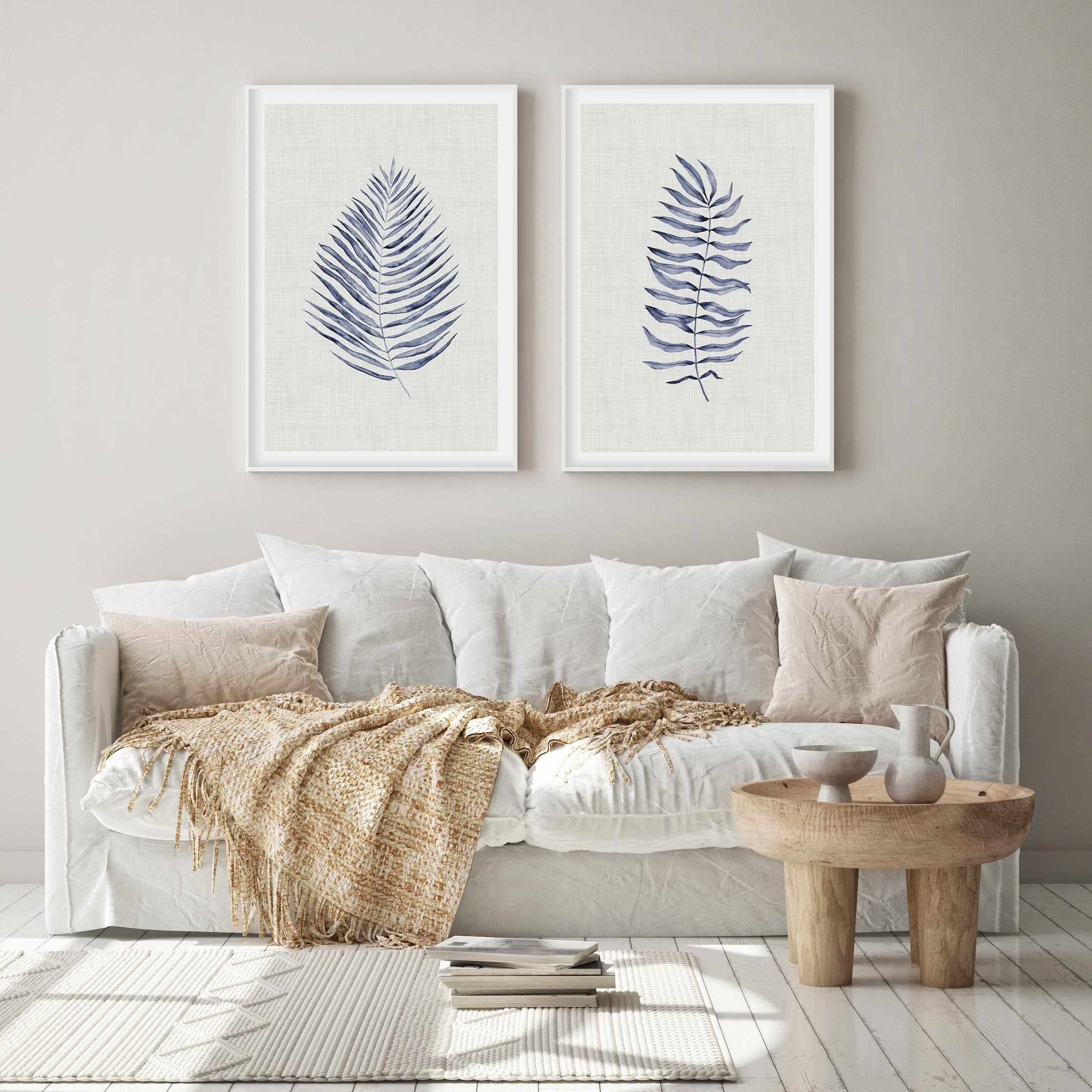 Blue Fern II Art Print-PRINT-Olive et Oriel-Olive et Oriel-Buy-Australian-Art-Prints-Online-with-Olive-et-Oriel-Your-Artwork-Specialists-Austrailia-Decorate-With-Coastal-Photo-Wall-Art-Prints-From-Our-Beach-House-Artwork-Collection-Fine-Poster-and-Framed-Artwork