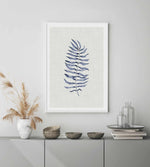 Blue Fern II Art Print-PRINT-Olive et Oriel-Olive et Oriel-Buy-Australian-Art-Prints-Online-with-Olive-et-Oriel-Your-Artwork-Specialists-Austrailia-Decorate-With-Coastal-Photo-Wall-Art-Prints-From-Our-Beach-House-Artwork-Collection-Fine-Poster-and-Framed-Artwork