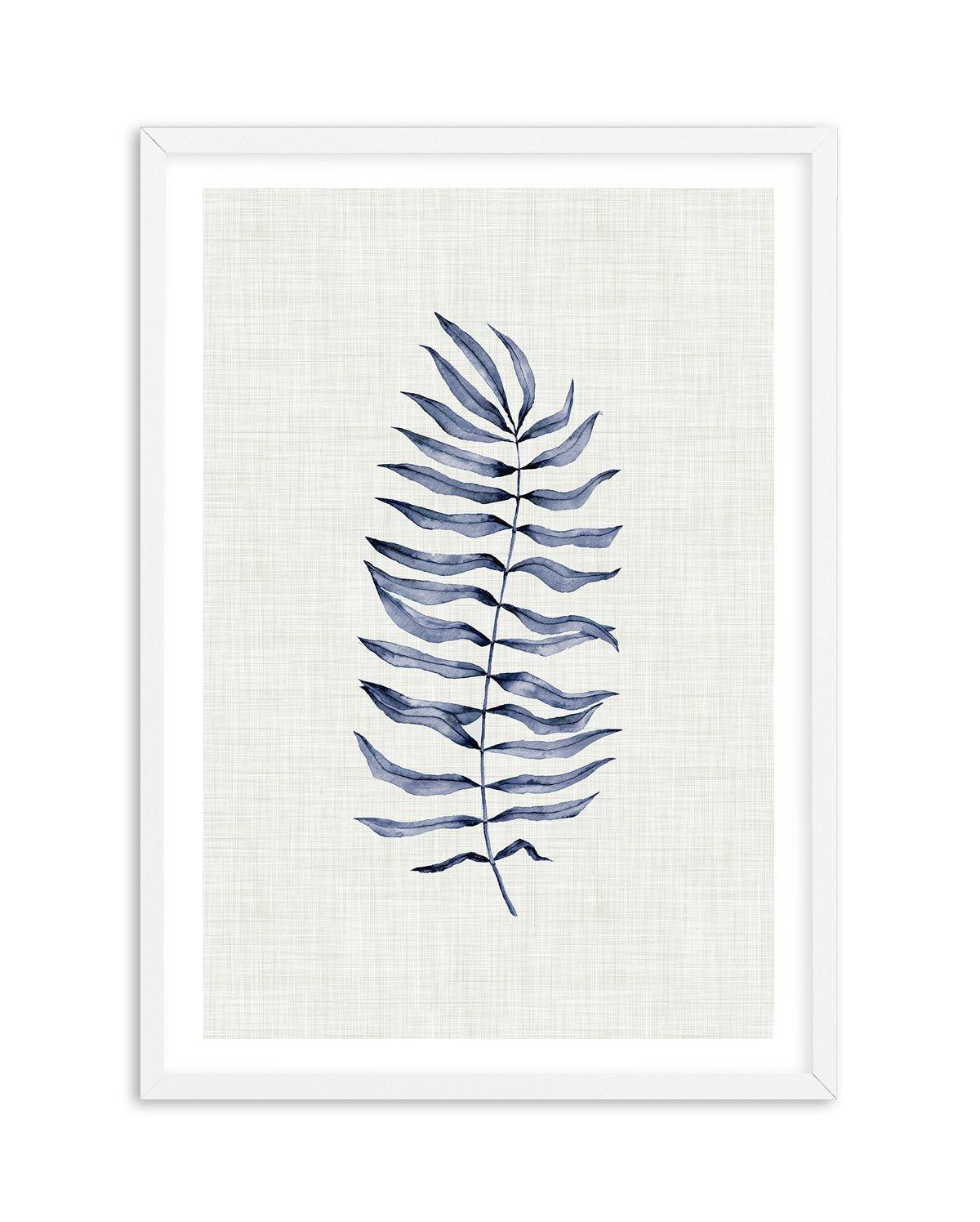 Blue Fern II Art Print-PRINT-Olive et Oriel-Olive et Oriel-A5 | 5.8" x 8.3" | 14.8 x 21cm-White-With White Border-Buy-Australian-Art-Prints-Online-with-Olive-et-Oriel-Your-Artwork-Specialists-Austrailia-Decorate-With-Coastal-Photo-Wall-Art-Prints-From-Our-Beach-House-Artwork-Collection-Fine-Poster-and-Framed-Artwork