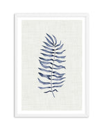 Blue Fern II Art Print-PRINT-Olive et Oriel-Olive et Oriel-A5 | 5.8" x 8.3" | 14.8 x 21cm-White-With White Border-Buy-Australian-Art-Prints-Online-with-Olive-et-Oriel-Your-Artwork-Specialists-Austrailia-Decorate-With-Coastal-Photo-Wall-Art-Prints-From-Our-Beach-House-Artwork-Collection-Fine-Poster-and-Framed-Artwork