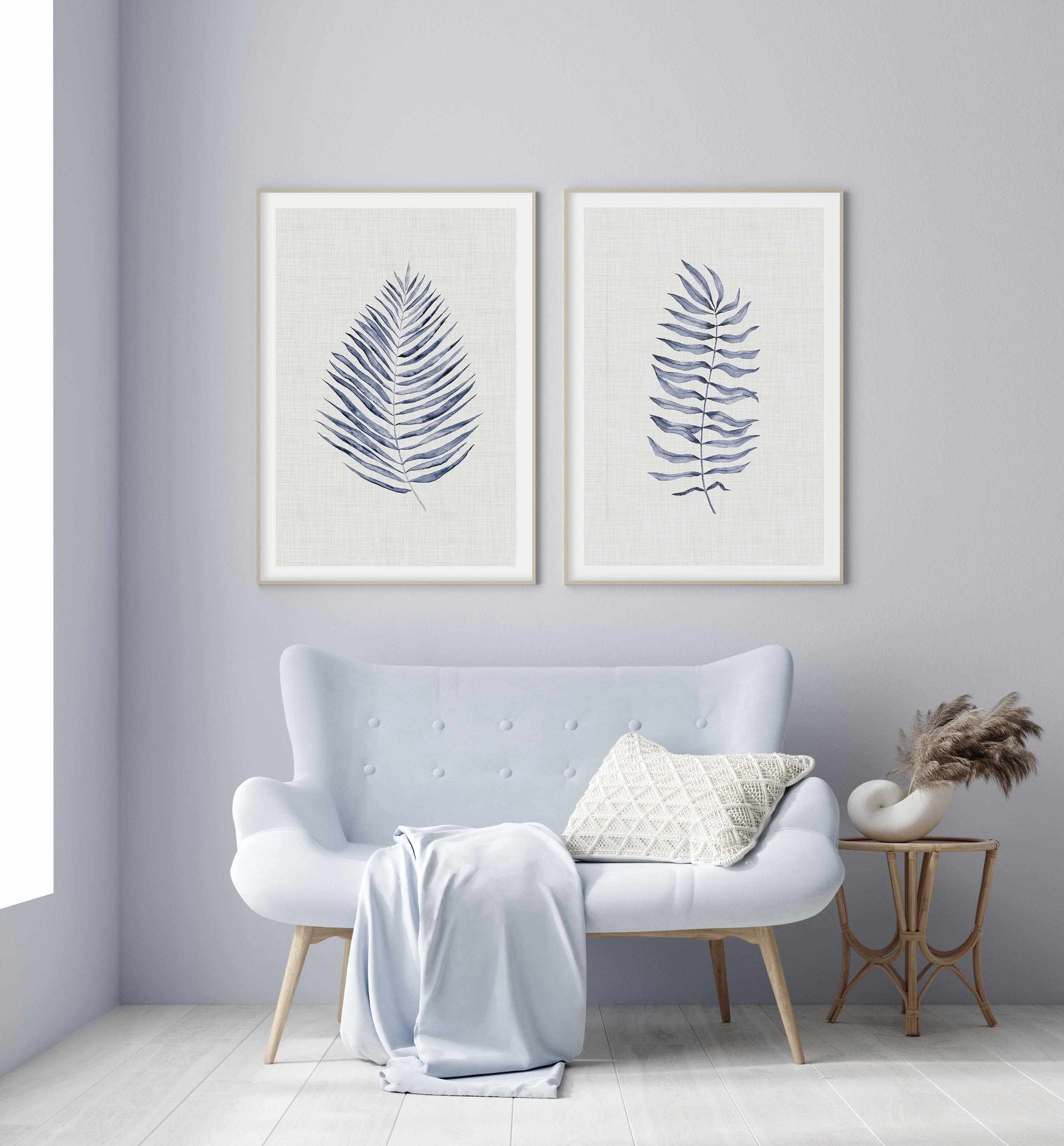 Blue Fern II Art Print-PRINT-Olive et Oriel-Olive et Oriel-Buy-Australian-Art-Prints-Online-with-Olive-et-Oriel-Your-Artwork-Specialists-Austrailia-Decorate-With-Coastal-Photo-Wall-Art-Prints-From-Our-Beach-House-Artwork-Collection-Fine-Poster-and-Framed-Artwork