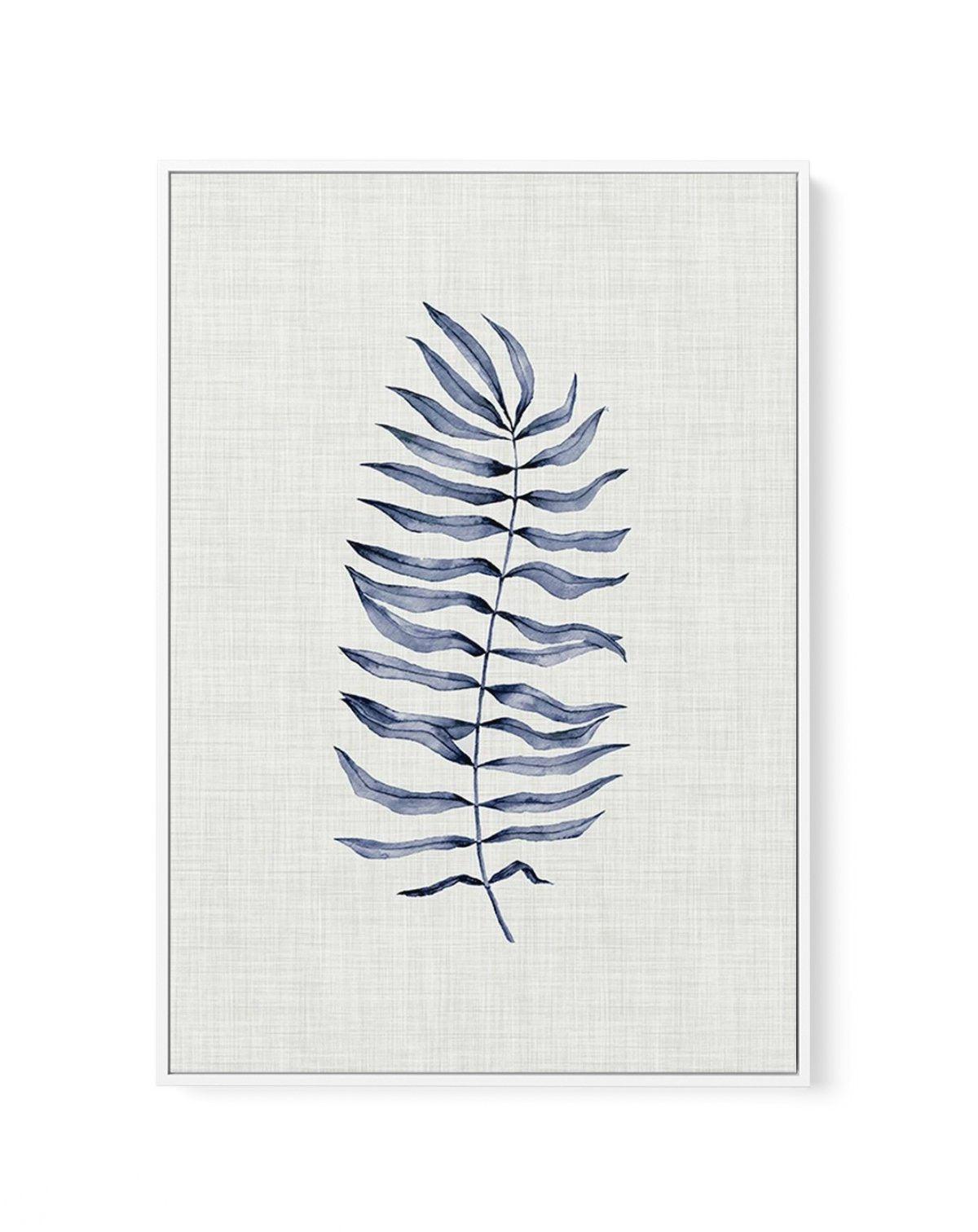 Blue Fern II | Framed Canvas-CANVAS-You can shop wall art online with Olive et Oriel for everything from abstract art to fun kids wall art. Our beautiful modern art prints and canvas art are available from large canvas prints to wall art paintings and our proudly Australian artwork collection offers only the highest quality framed large wall art and canvas art Australia - You can buy fashion photography prints or Hampton print posters and paintings on canvas from Olive et Oriel and have them del