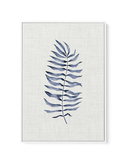 Blue Fern II | Framed Canvas-CANVAS-You can shop wall art online with Olive et Oriel for everything from abstract art to fun kids wall art. Our beautiful modern art prints and canvas art are available from large canvas prints to wall art paintings and our proudly Australian artwork collection offers only the highest quality framed large wall art and canvas art Australia - You can buy fashion photography prints or Hampton print posters and paintings on canvas from Olive et Oriel and have them del