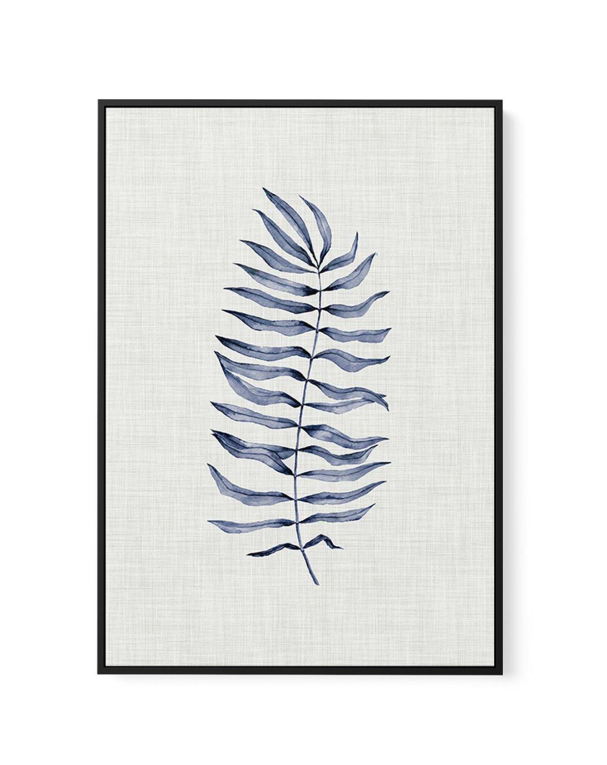 Blue Fern II | Framed Canvas-CANVAS-You can shop wall art online with Olive et Oriel for everything from abstract art to fun kids wall art. Our beautiful modern art prints and canvas art are available from large canvas prints to wall art paintings and our proudly Australian artwork collection offers only the highest quality framed large wall art and canvas art Australia - You can buy fashion photography prints or Hampton print posters and paintings on canvas from Olive et Oriel and have them del