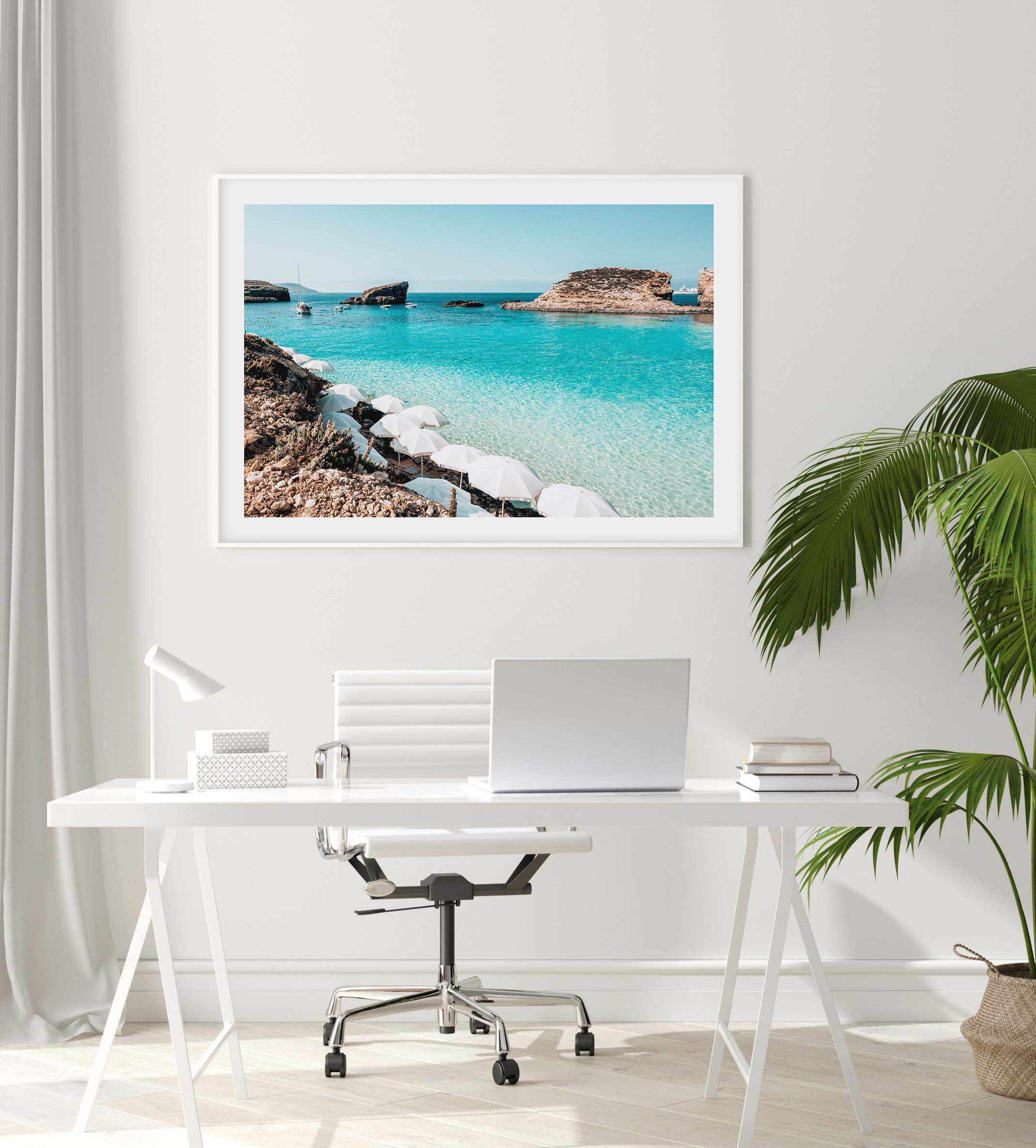 Blue Lagoon, Malta Art Print-PRINT-Olive et Oriel-Olive et Oriel-Buy-Australian-Art-Prints-Online-with-Olive-et-Oriel-Your-Artwork-Specialists-Austrailia-Decorate-With-Coastal-Photo-Wall-Art-Prints-From-Our-Beach-House-Artwork-Collection-Fine-Poster-and-Framed-Artwork