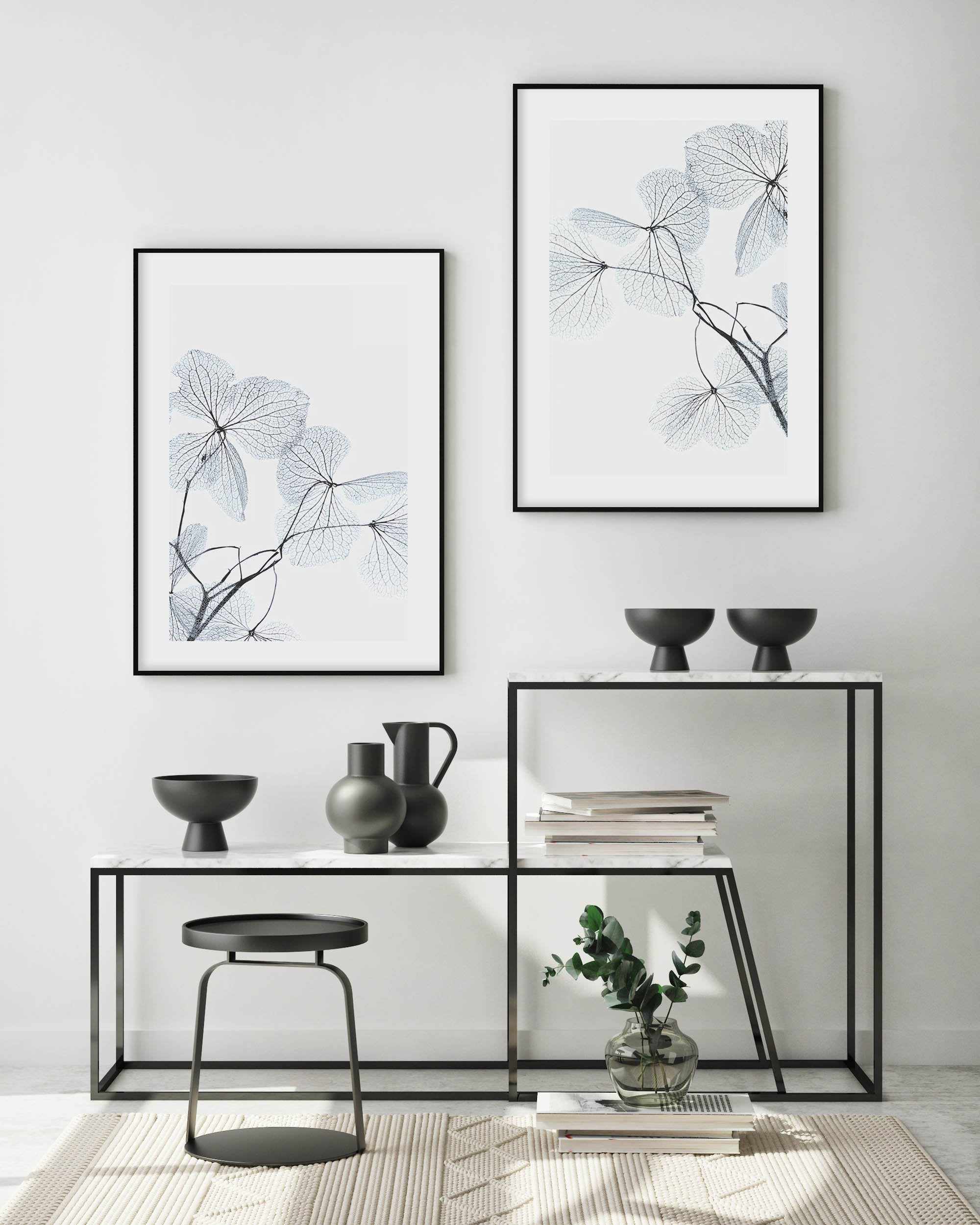 Blue Leaves II Art Print-PRINT-Olive et Oriel-Olive et Oriel-Buy-Australian-Art-Prints-Online-with-Olive-et-Oriel-Your-Artwork-Specialists-Austrailia-Decorate-With-Coastal-Photo-Wall-Art-Prints-From-Our-Beach-House-Artwork-Collection-Fine-Poster-and-Framed-Artwork