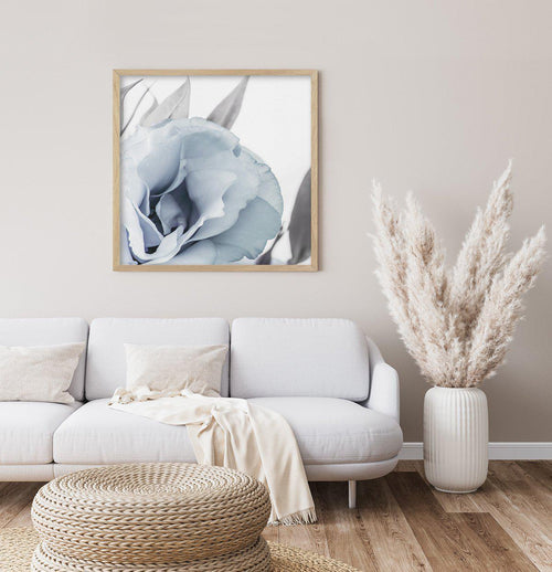 Blue Lisianthus III | SQ Art Print-PRINT-Olive et Oriel-Olive et Oriel-Buy-Australian-Art-Prints-Online-with-Olive-et-Oriel-Your-Artwork-Specialists-Austrailia-Decorate-With-Coastal-Photo-Wall-Art-Prints-From-Our-Beach-House-Artwork-Collection-Fine-Poster-and-Framed-Artwork